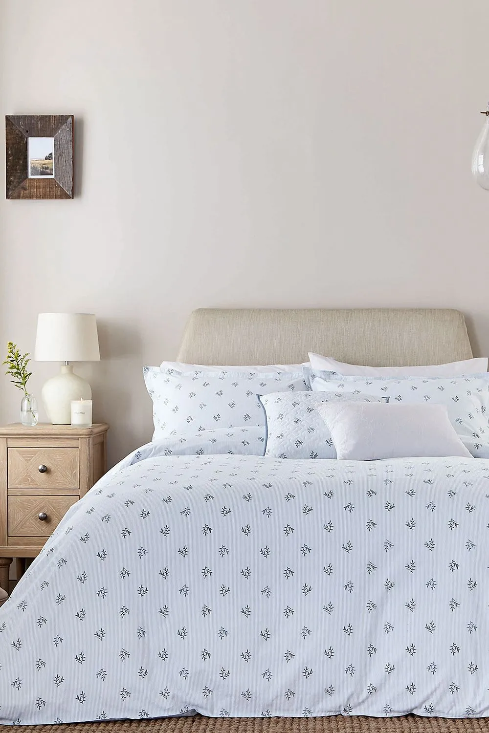 Murmur 'Thalia' Cotton Duvet Cover Set in Blue