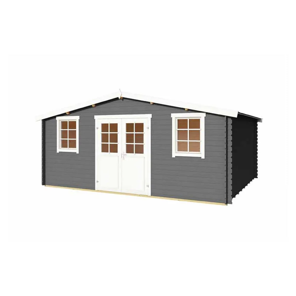 Lasita Maja Ltd Wels 5-Log Cabin, Garden Room, Home Office - L548.8xW420xH245.1 cm in Light Oak 5
