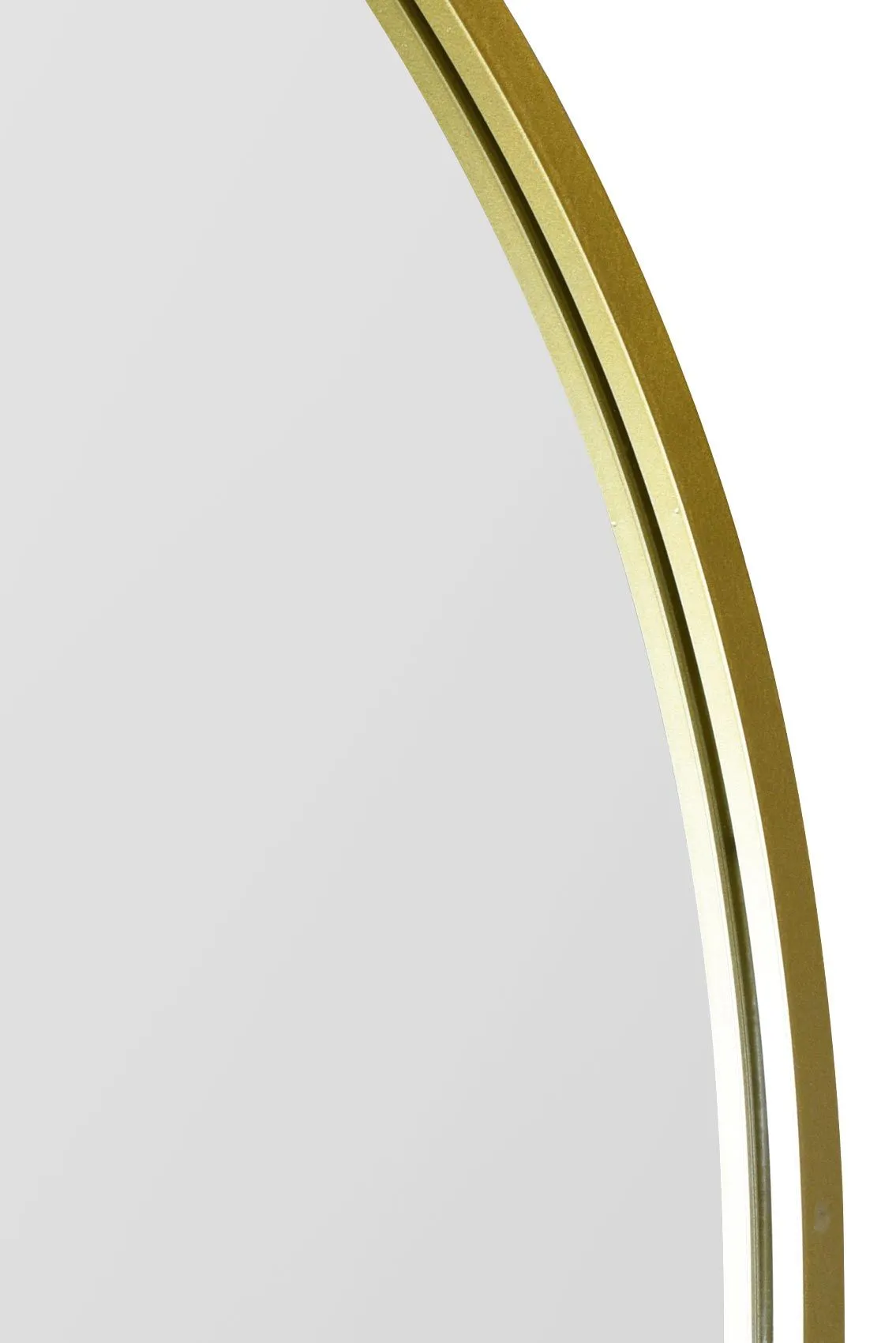 MirrorOutlet The Arcus Gold Framed Arched Leaner/Wall Mirror 71" X 35" (180CM X 90CM) 5