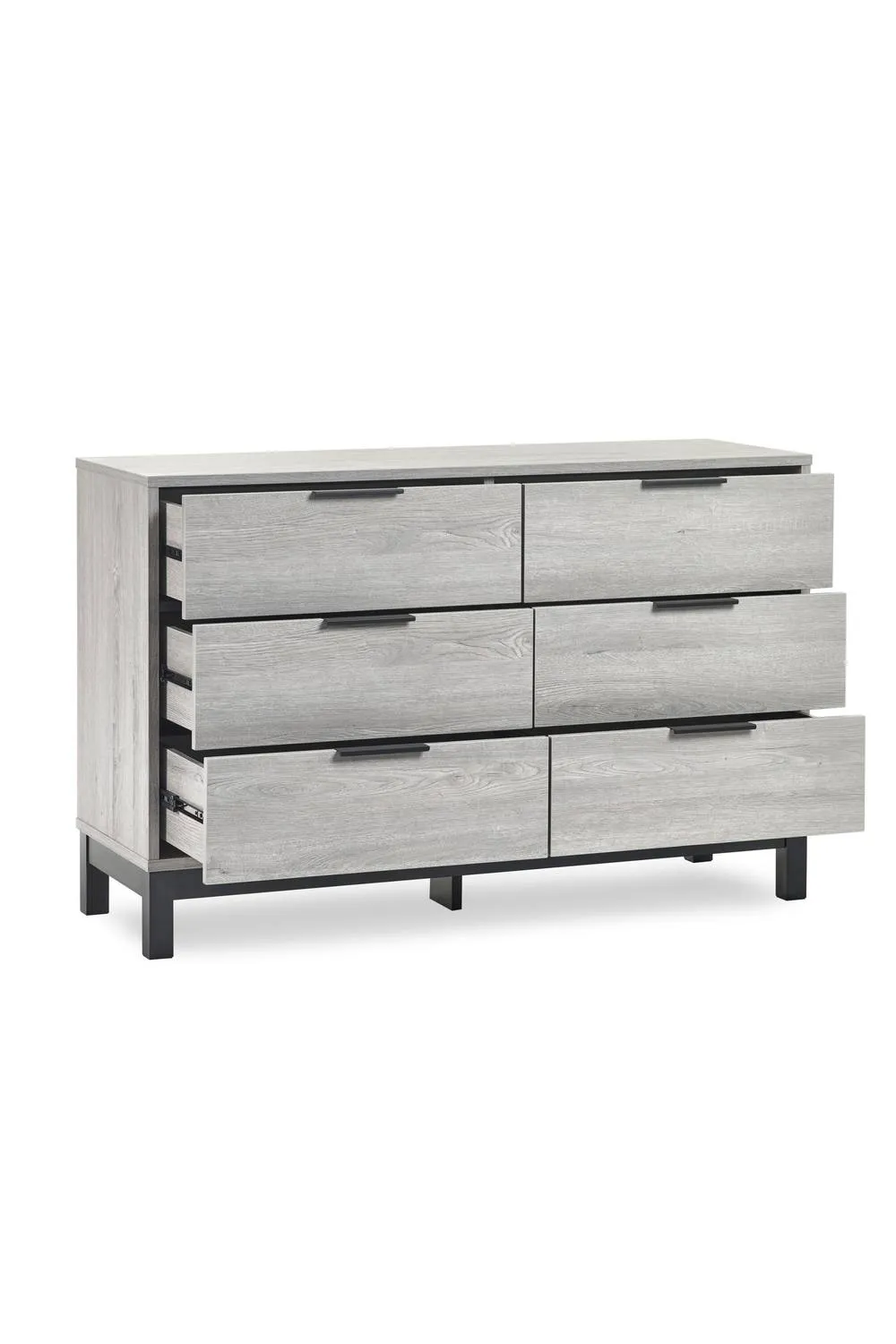 Julian Bowen Bali 6 Drawer Wide Chest in Light Grey 5