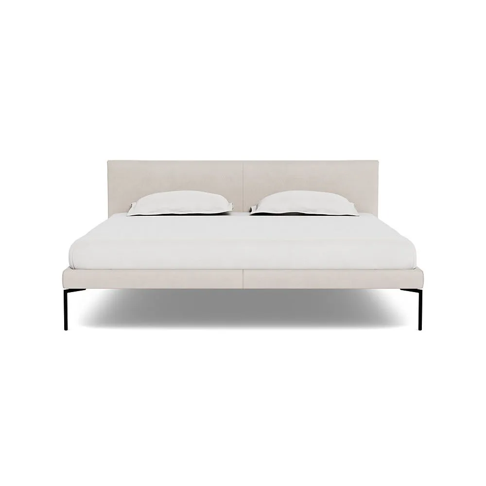Heal's Matera Bed Super King Siena Cotton Natural Black Feet 1