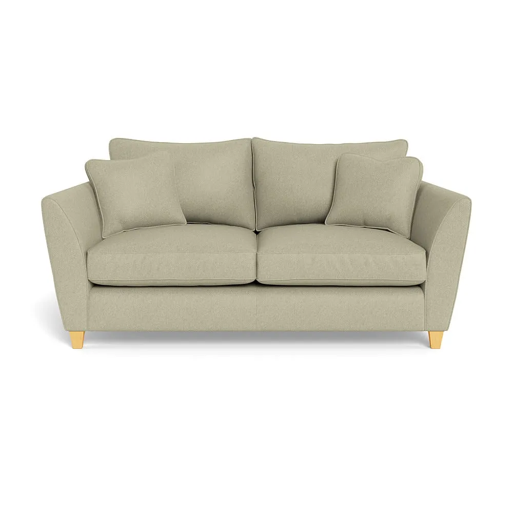 Heal's Torino 3 Seater Sofa Cotton Grain Mid Brown Feet