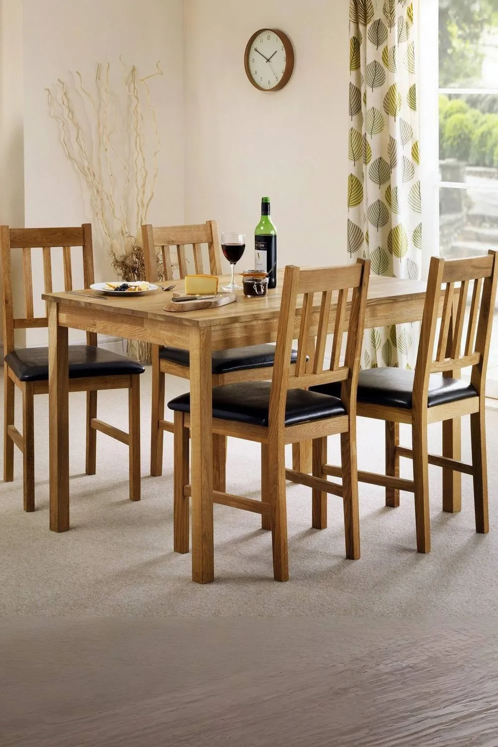 Julian Bowen Coxmoor Dining Chair (Set of 2) in Light Oak 2