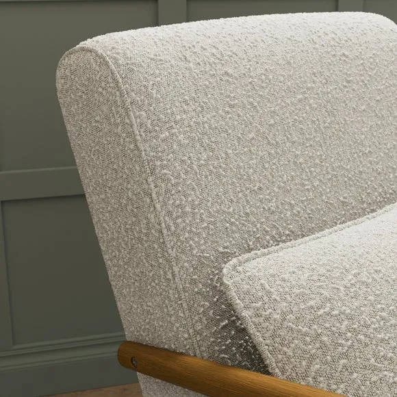 Alpine Boucle Spindle Rocking Chair 4