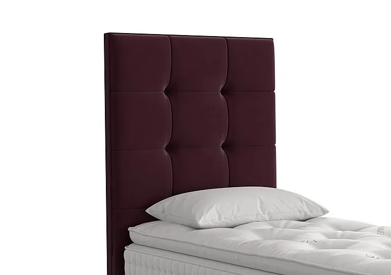 Langdon Floor Standing Headboard - Single - Aubergine