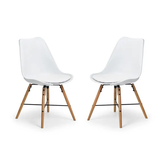 Kari Set of 2 Dining Chairs, Faux Leather 2