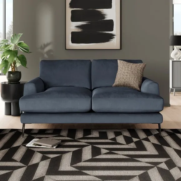 Lawson Matte Plush Velvet 2 Seater Sofa 1