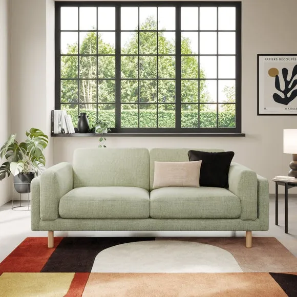 Newton Chunky Tonal Weave 3 Seater Sofa 1