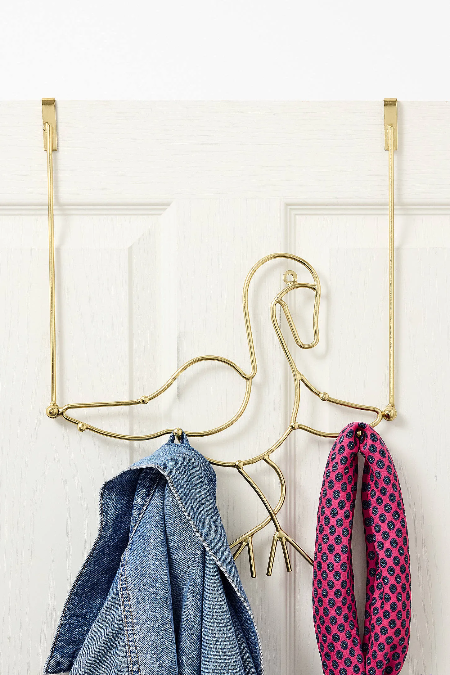 Flamingo Over-The-Door Hook - Gold