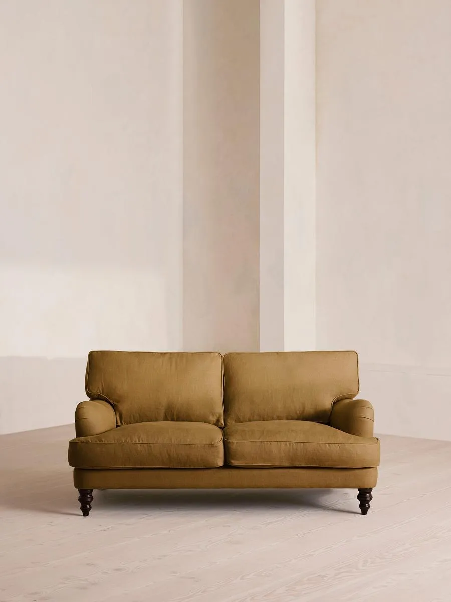 Arundel Two Seater, Sofa, Linen, Ochre