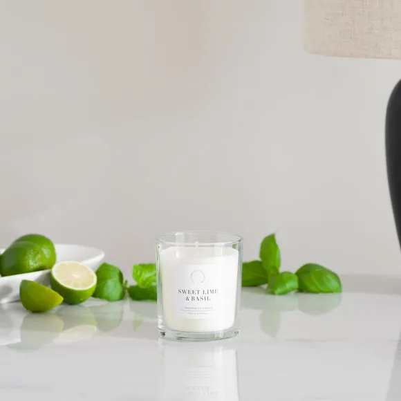 Simplicity Collection Lime and Basil Candle 2