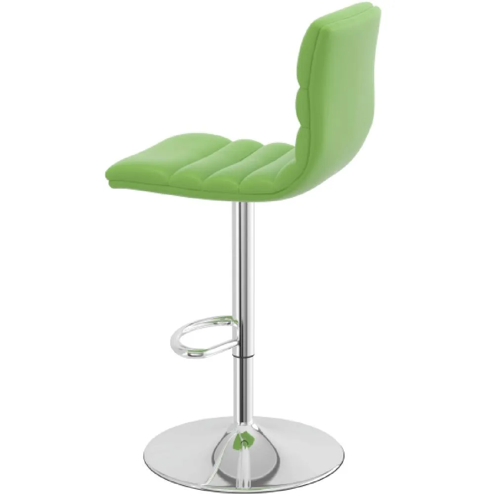 netfurniture Horizon Padded Bar Stool Height Adjustable - Green 6