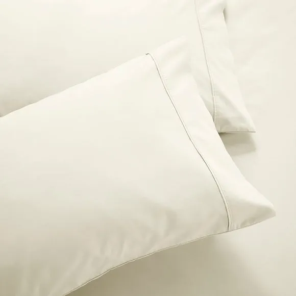 Dorma Crisp & Fresh 400 Thread Count Egyptian Cotton Percale Standard Pillowcase 2