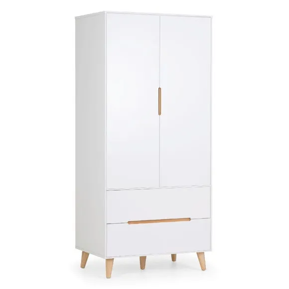 Alicia Double Wardrobe, White & Oak 2