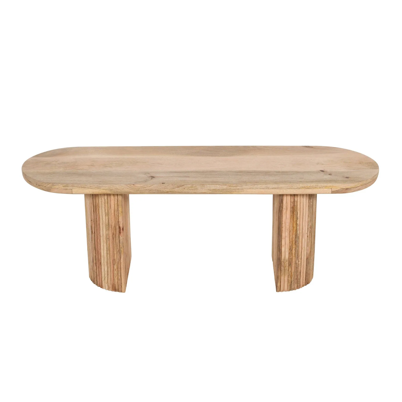 IH Design Margarita Solid Wooden Dining Bench in Light Brown 2