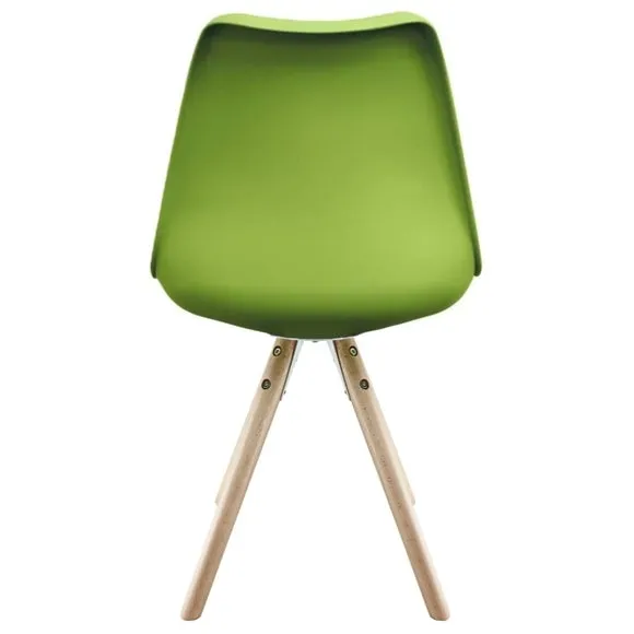 Fusion Living Soho Plastic Dining Chair with Pyramid Legs 6