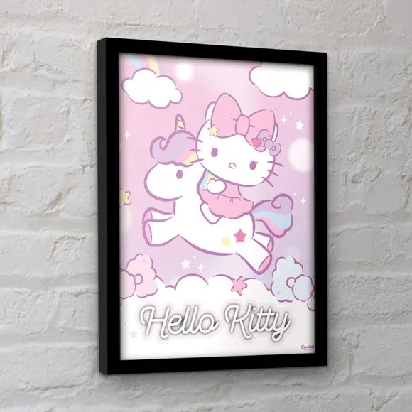 Hello Kitty Magical Unicorn Framed Print