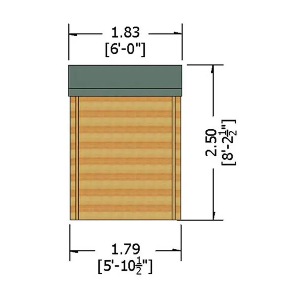 Shires Avesbury 19 mm Log Cabin 8 x 6 Feet in Brown 4