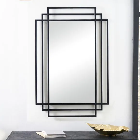 Geometric Rectangular Wall Mirror 1