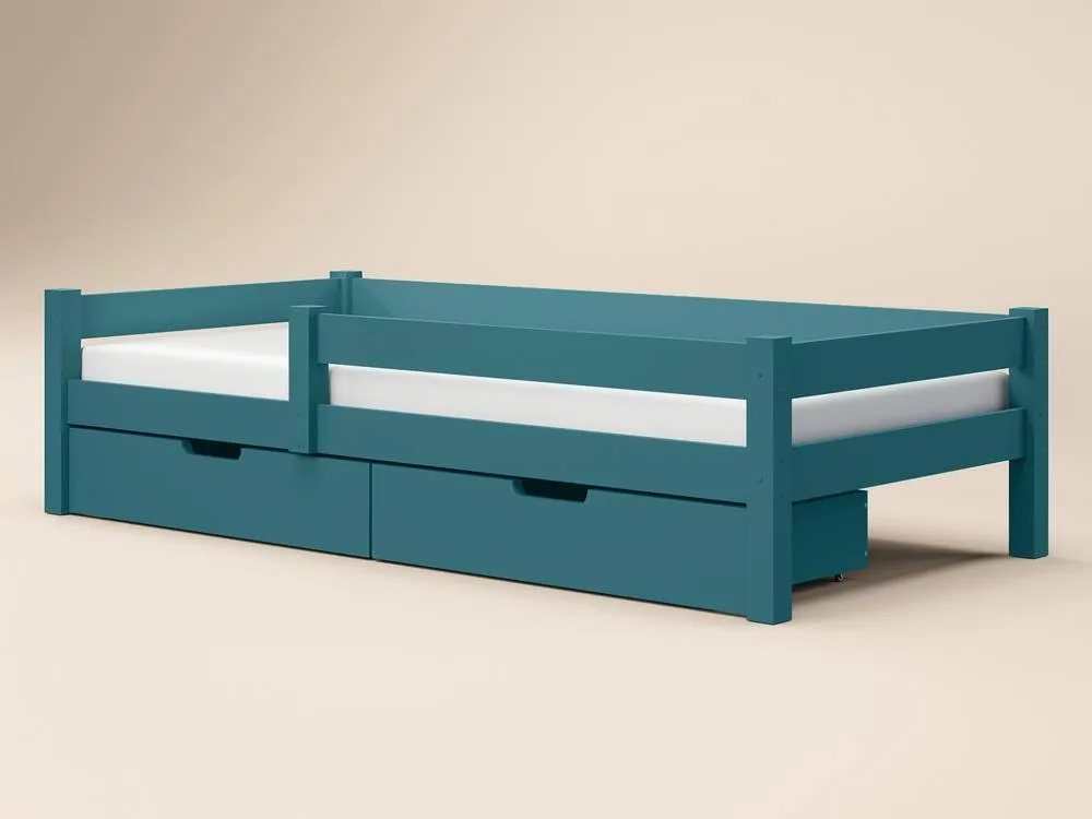 Flair Milo Single Bed with Storage in Blue 5