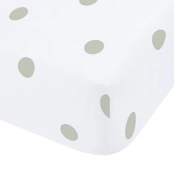 Catherine Lansfield Polka Dot 100% Brushed Cotton Fitted Sheet 3