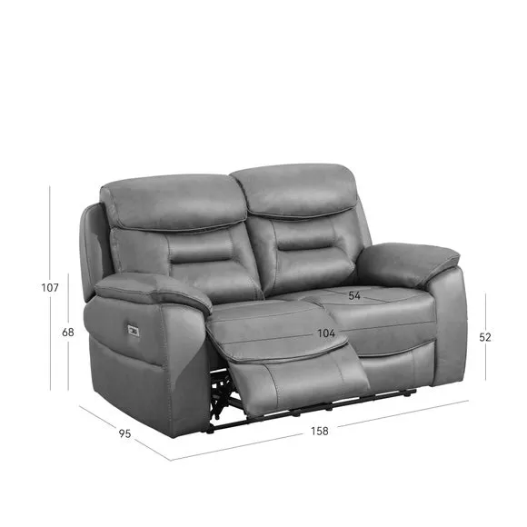 Leroy 2 Seater Electric Recliner Sofa 3