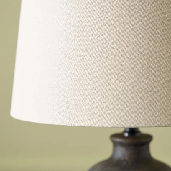 Pacific Lifestyle Kovu Matt Bronzed Cylinder Ceramic Table Lamp 3