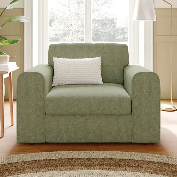 Abel Vintage Soft Chenille Snuggle Chair