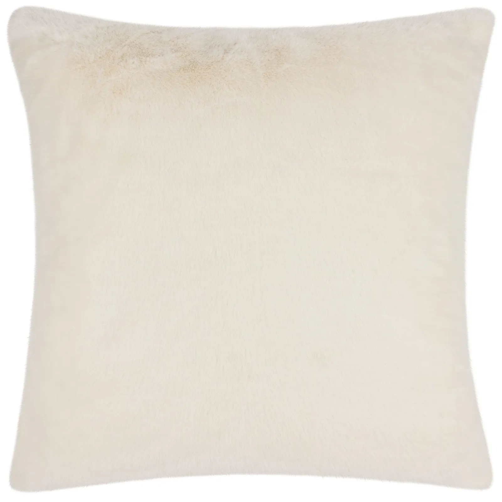 Paoletti Stanza Faux Fur Cushion in Ecru 2