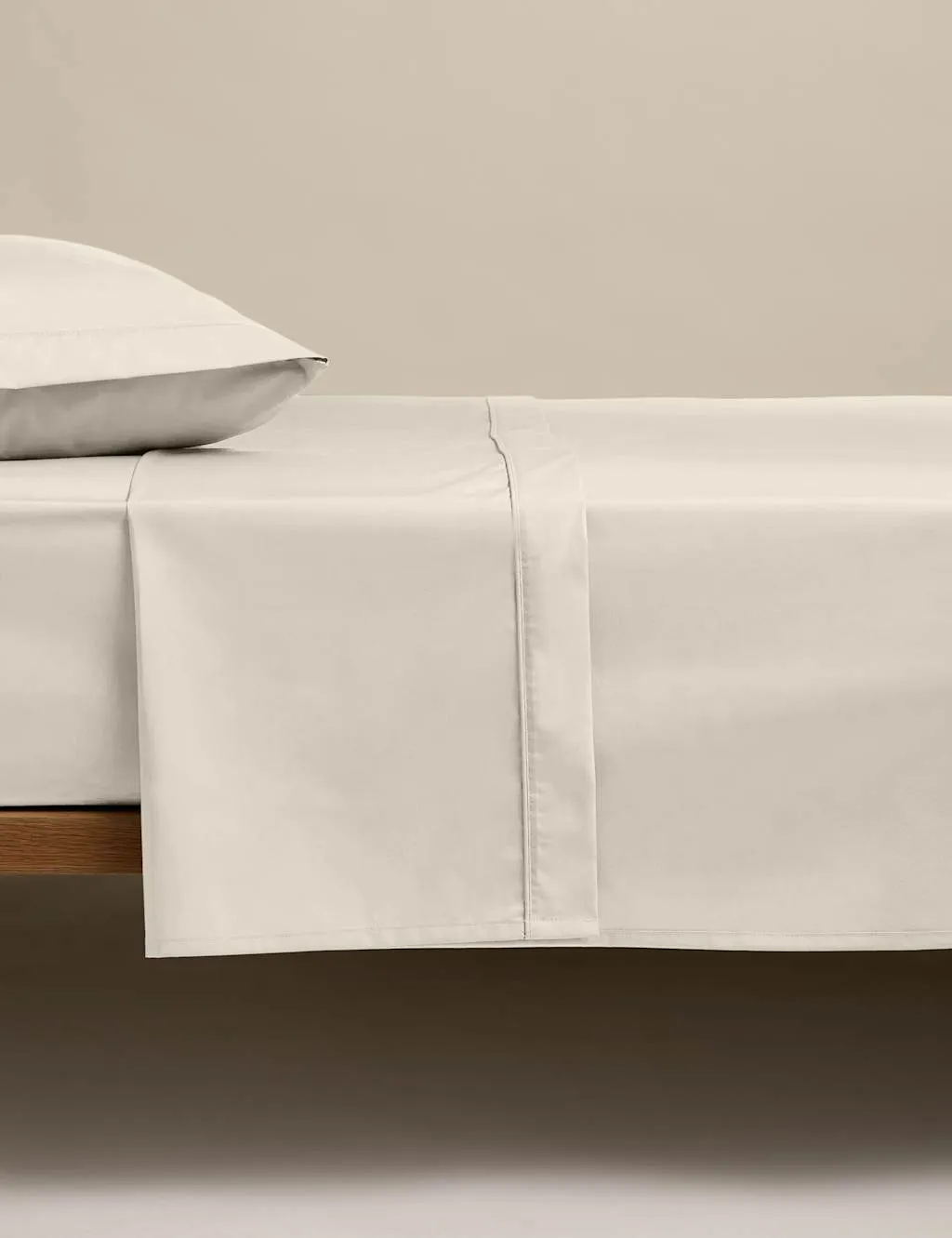 M&S Egyptian Cotton 230 Thread Count Flat Sheet Linen