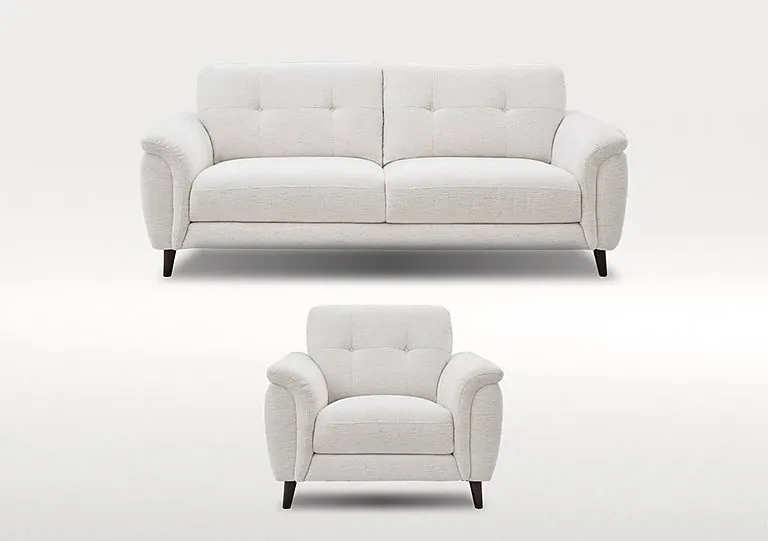 Chantilly 3 Seater Fabric Sofa and Armchair Set