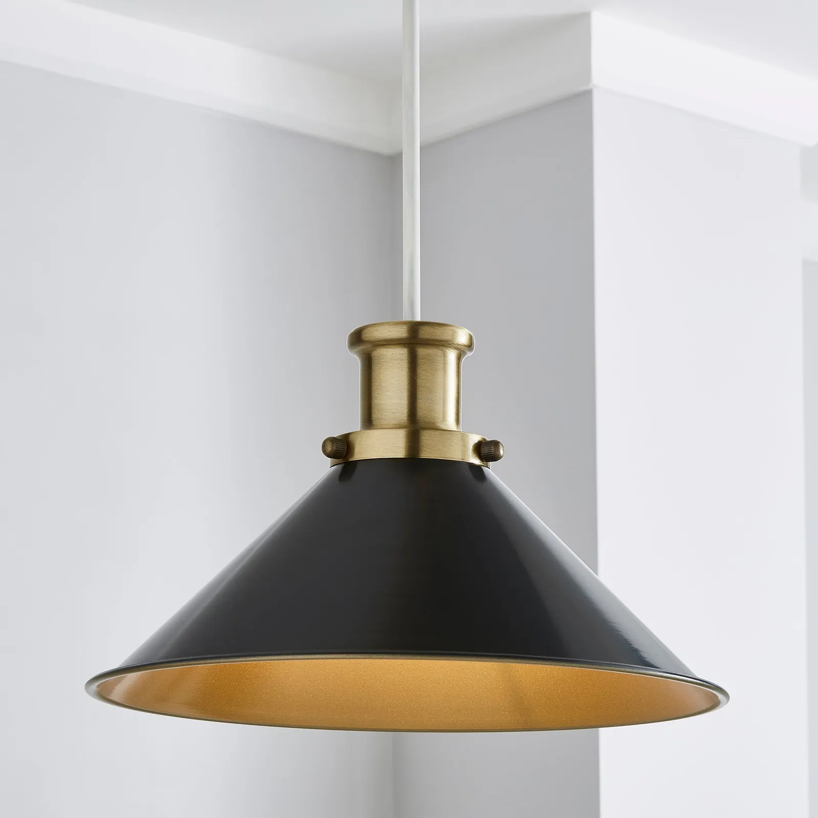 Logan Grey Easy Fit Pendant Brown