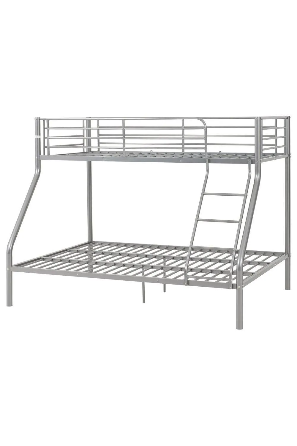 Seconique Tandi Triple Sleeper Bunk Bed (Single top bunk / Double bottom bunk) in Metallic Silver 2
