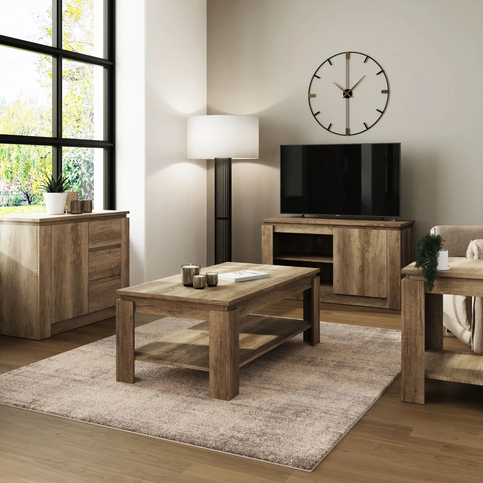 GFW Canyon Coffee Table in Light Oak 6