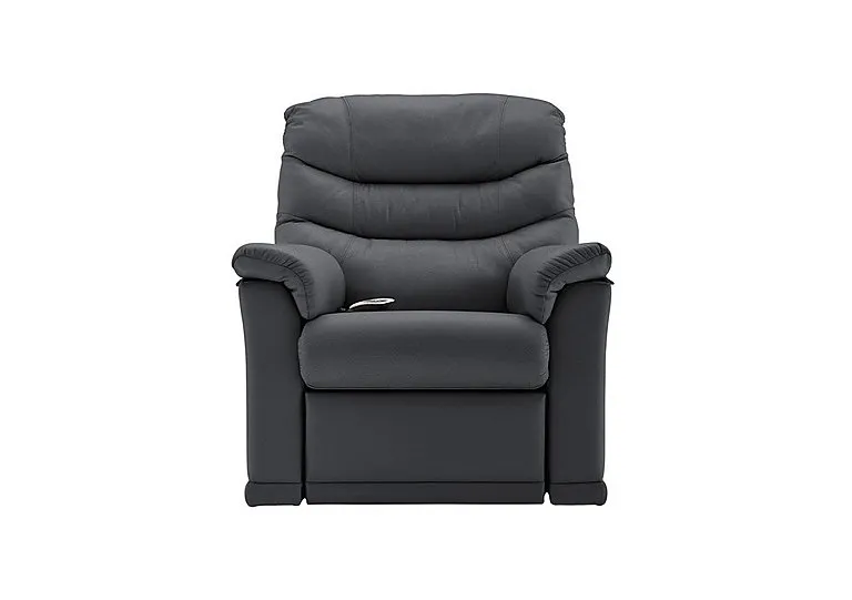 Malvern Leather Rise and Recliner Armchair - Cambridge Petrol Blue