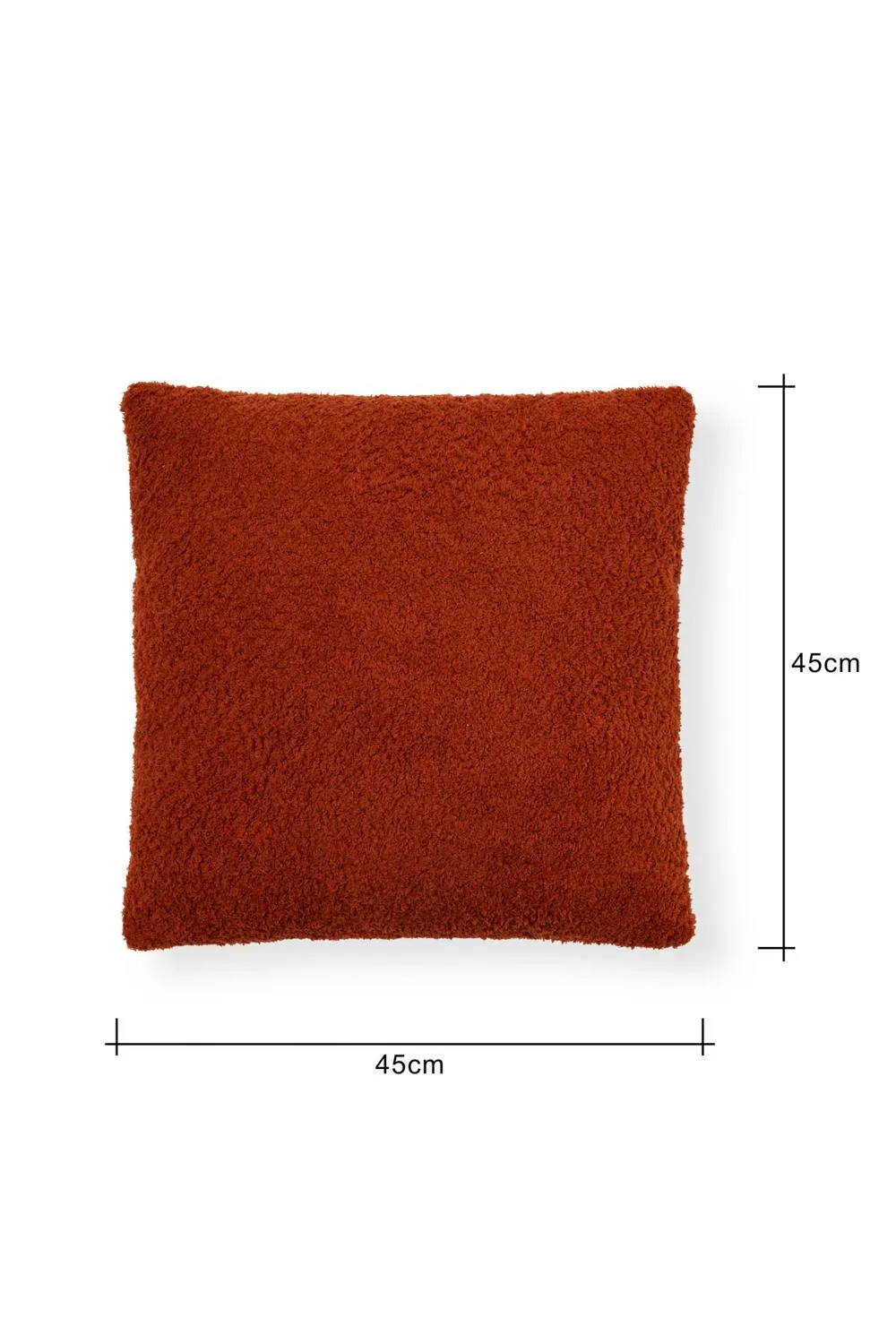 BHS Teddy Bear Fleece Cushion in Orange 3