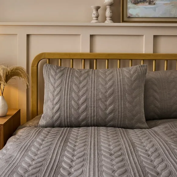 Berkley Cable Duvet Cover & Pillowcase Set 2