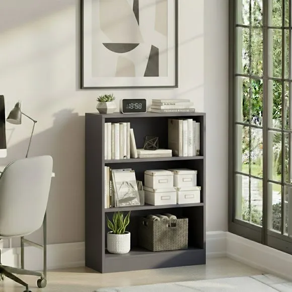 Return - Cambridge 3 Tier Low Bookcase