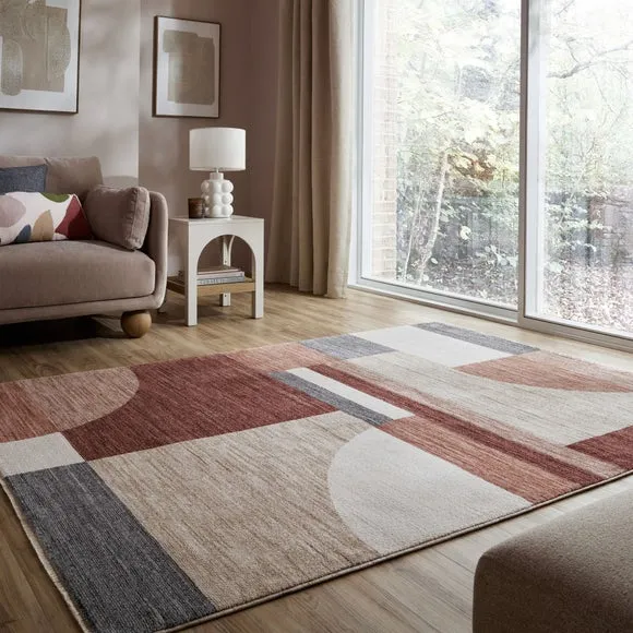Oscar Geometric Fringe Rug 1
