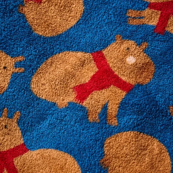 Capybara Printed Fleece 170cm x 130cm Throw Blanket 2