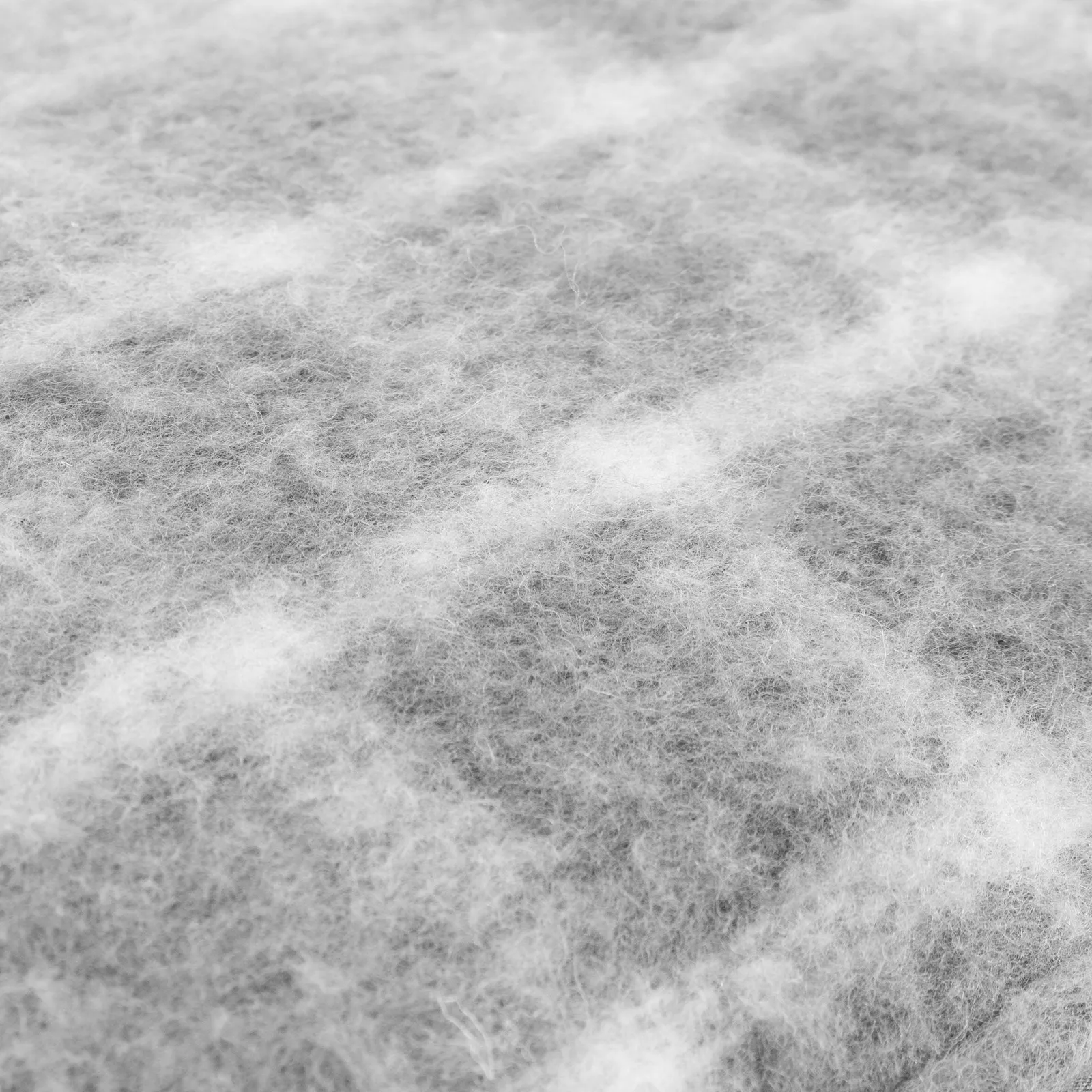 Yard Yarrow Check Faux-Mohair Cushion in Light Grey 4