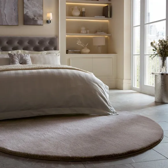 Lumi Supersoft Luxe Sheen Round Rug 1
