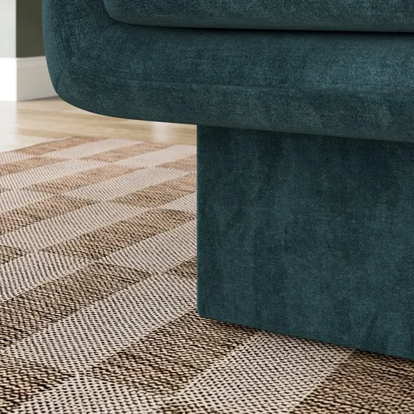 Jude Chenille Upholstered Cube Armchair 5