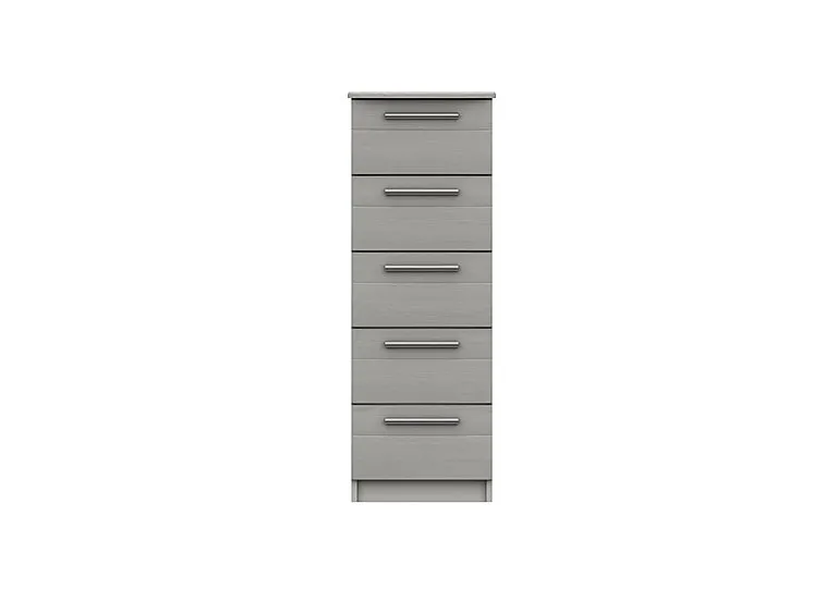 Victoria 5 Drawer Tall Chest - Light Grey