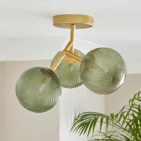 Cohen 3 Light Semi Flush Ceiling Light 2