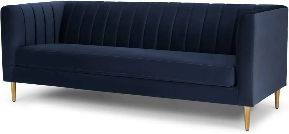 Amicie 3 Seater Sofa, Royal Blue Velvet
