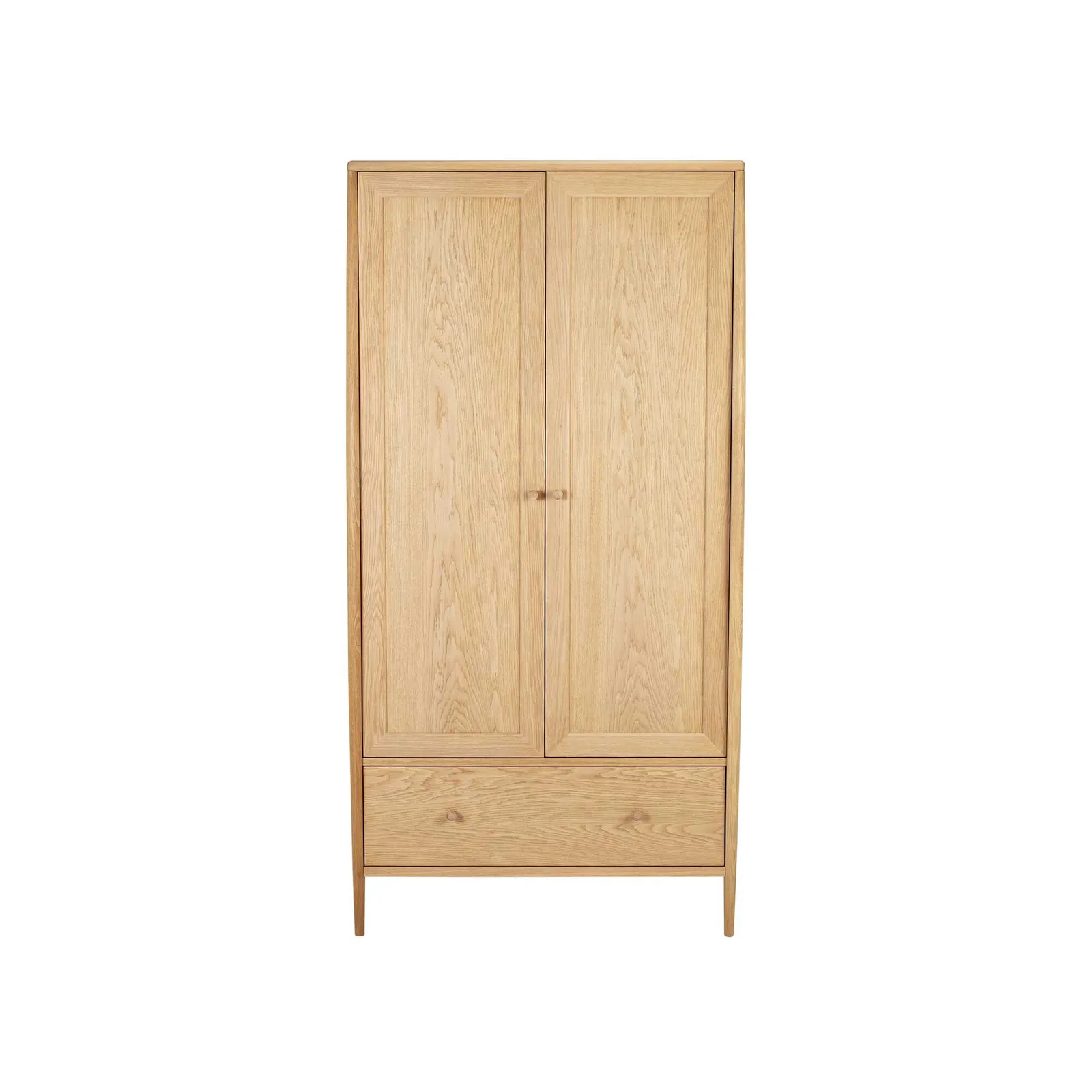 Ercol Winslow 2 Door Wardrobe, Neutral Oak | Barker & Stonehouse 3
