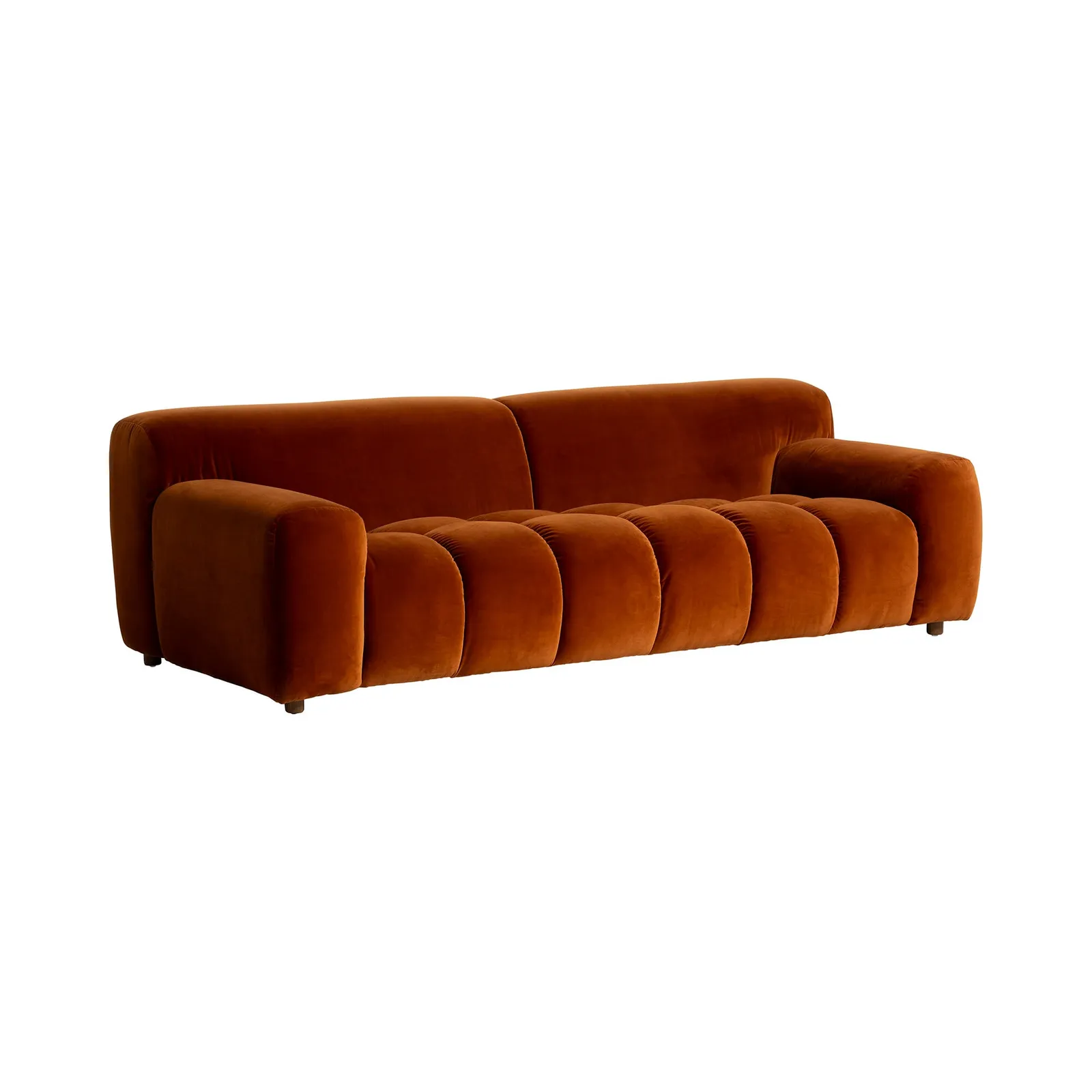 Lavinia 3 Seater Sofa, Orange Fabric | Barker & Stonehouse 3