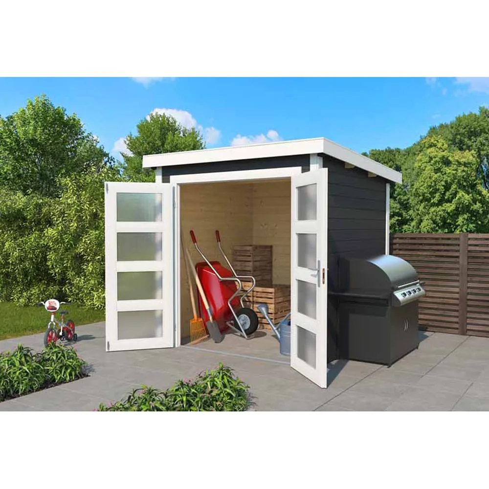 Lasita Maja Ltd Zambezi 1-Log Cabin, Garden Room, Home Office - L220xW224.6xH210.9 cm in Brown 3