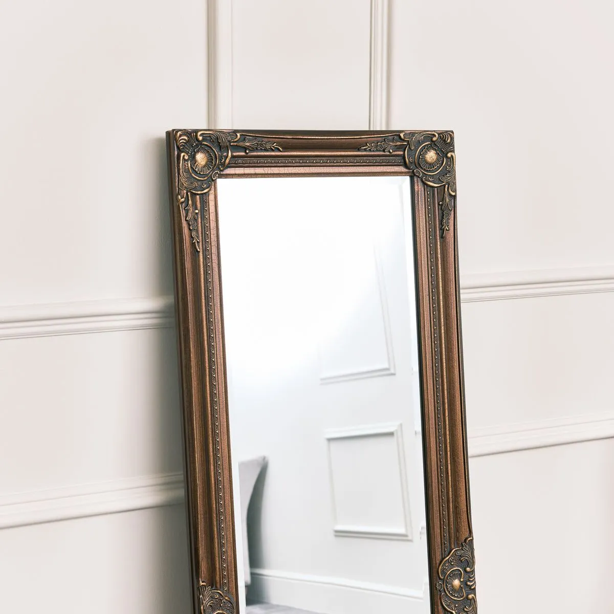 Melody Maison Tall Ornate Gold Wall Mirror 47cm X 142cm 2